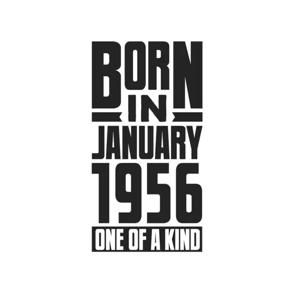 Γεννήθηκε Τον Ιανουάριο Του 1956 Γενέθλια Σχέδιο Εισαγωγικά Για Τον — Διανυσματικό Αρχείο