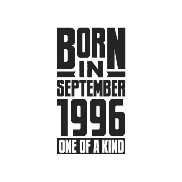 Γεννήθηκε Τον Σεπτέμβριο Του 1996 Σχέδια Γενεθλίων Για Σεπτέμβριο Του — Διανυσματικό Αρχείο