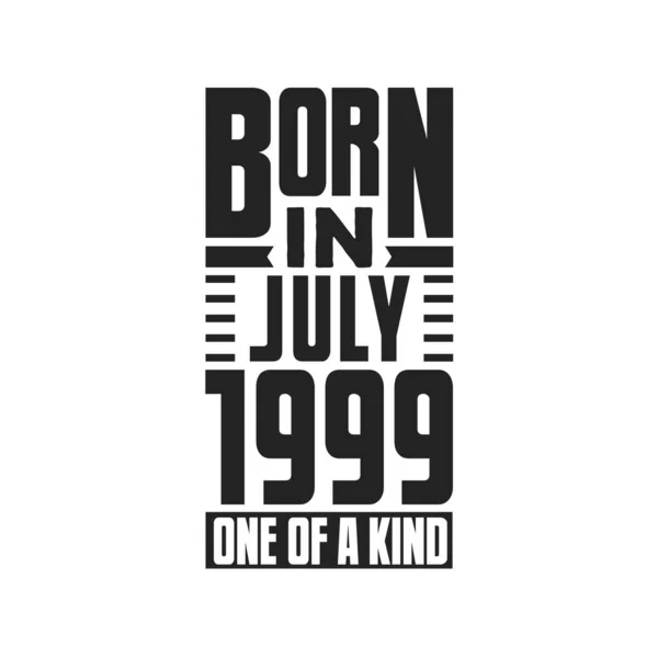 Γεννήθηκε Τον Ιούλιο Του 1999 Σχέδια Γενεθλίων Για Τον Ιούλιο — Διανυσματικό Αρχείο