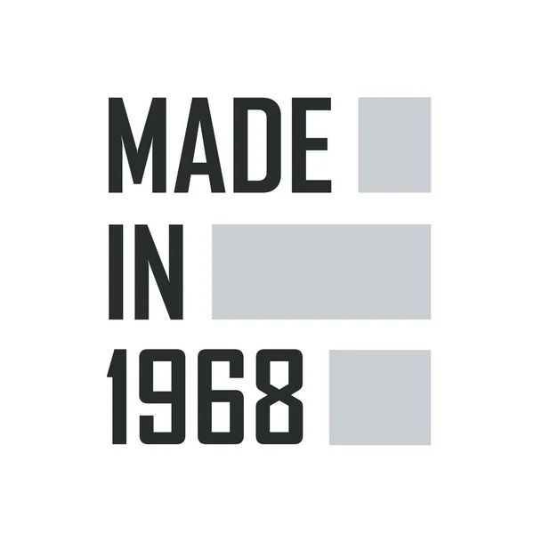 Fabriqué 1968 Citations Anniversaire Design Pour 1968 — Image vectorielle