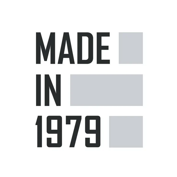 Fabriqué 1979 Citations Anniversaire Design Pour 1979 — Image vectorielle