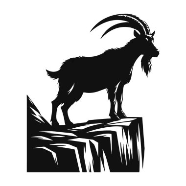 Vahşi Yaşam Sanatı, Seyahat Zirvesi ve Egzotik Hayvan Tasarımları için Çöl Yürüyen Deve Silueti Kara Vektör Grafiği.