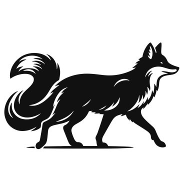 Vahşi Yaşam Sanatı, Seyahat Zirvesi ve Egzotik Hayvan Tasarımları için Çöl Yürüyen Deve Silueti Kara Vektör Grafiği.