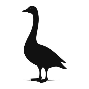 Vahşi Yaşam Sanatı, Seyahat Zirvesi ve Egzotik Hayvan Tasarımları için Çöl Yürüyen Deve Silueti Kara Vektör Grafiği.