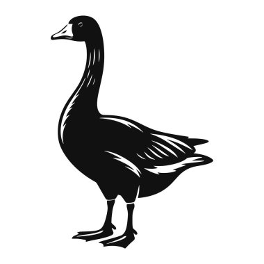 Vahşi Yaşam Sanatı, Seyahat Zirvesi ve Egzotik Hayvan Tasarımları için Çöl Yürüyen Deve Silueti Kara Vektör Grafiği.