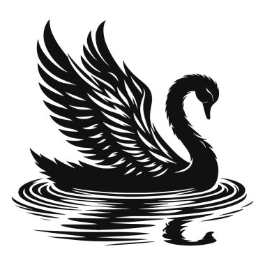 Vahşi Yaşam Sanatı, Seyahat Zirvesi ve Egzotik Hayvan Tasarımları için Çöl Yürüyen Deve Silueti Kara Vektör Grafiği.