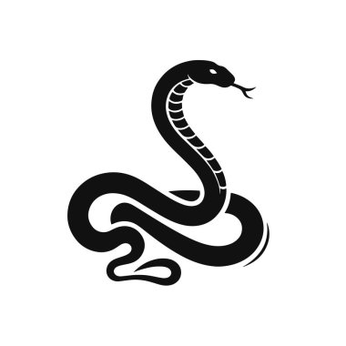 Sürüngen vahşi yaşam için sürüngen silueti siyah vektör doğa klipleri ve hayvan grafikleri