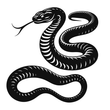Sürüngen vahşi yaşam sanatı için sürüngen silueti siyah vektör. Klitoris ve hayvan grafikleri ve tasarım projeleri.