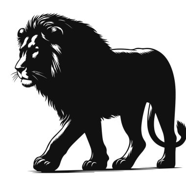 Vahşi yaşam için yürüyen siyah vektör dişi yırtıcı kedi hayvan ve doğa tasarımı.