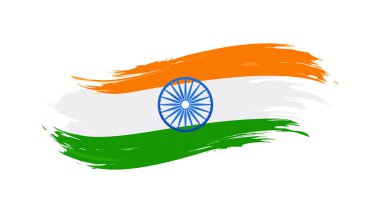 Hint bayrağı sanatsal fırça darbesi tasarımı