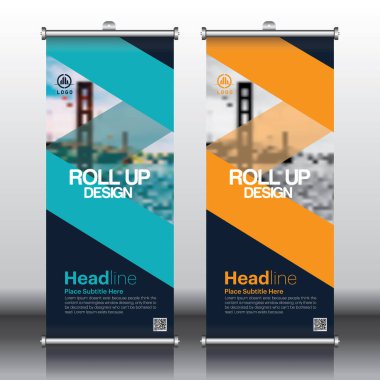 Geometrik Desenli Yaratıcı Yuvarlan Sancak Tasarımı