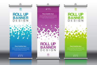 Geometrik Desenli Yaratıcı Yuvarlan Sancak Tasarımı