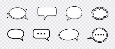 El çizimi Konuşma Baloncukları: Farklı Şekiller ve Metin Biçimleri