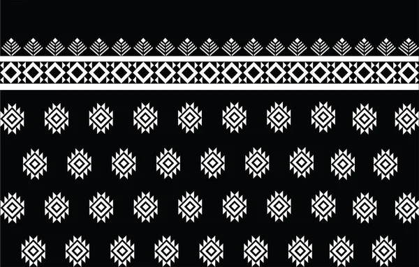 アメリカのファブリックパターンデザイン 幾何学を使用してファブリックパターンを作成します 繊維産業 カーペット バティック 民族衣装のためのデザイン カラフルだ — ストックベクタ