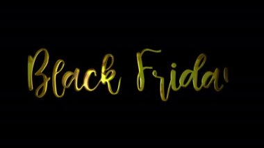 Black Friday Gold Handwriting Text Animation. Add Luxury to Presentations, Videos, and Social Media with Hand-drawn, Precision Animations. Green Screen Background.