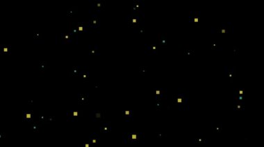 Bir gece arkaplanı üzerinde dijital yıldızlı mozaik.