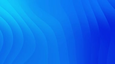 Zarif soyut mavi eğimli dalgalı çizgiler döngü arkaplan canlandırması.