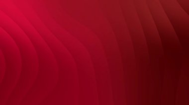 Zarif soyut kırmızı eğimli dalgalı çizgiler döngü arkaplan canlandırması.