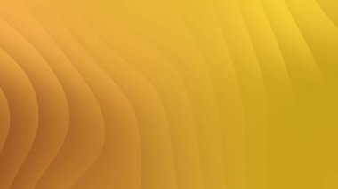 Zarif soyut sarı eğimli dalgalı çizgiler döngü arkaplan canlandırması.