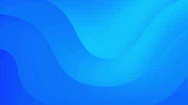 Minimalist mavi eğimli dalga desen döngüsü arkaplan canlandırması.