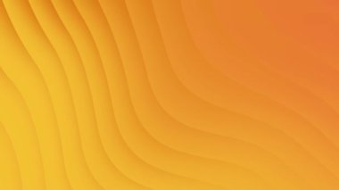 Parlak turuncu eğriler modern soyut döngü arka plan animasyonunu oluşturur.