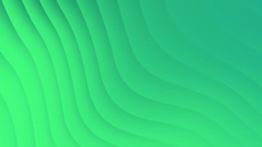 Parlak yeşil eğriler modern soyut döngü arkaplan animasyonunu oluşturur.