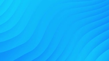 Parlak mavi eğimli soyut dalgalı desen döngüsü arkaplan canlandırması.