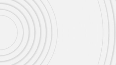 Soyut gri daireler saf fon döngüsü arkaplan canlandırması.