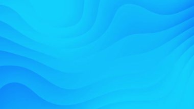 Zarif soyut mavi gradyan dalgalar döngü arkaplan canlandırması.