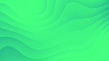 Zarif soyut yeşil dalgalar döngü arkaplan canlandırması.