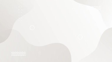 Sıvı geometrik şekilli minimalist beyaz döngü animasyonu.