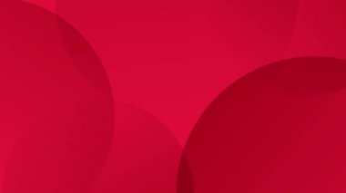 Görüntü animasyonu için minimalist, beyaz, minimalist arkaplan üzerindeki minimalist kırmızı eğimli çemberler.