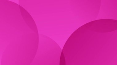 Beyaz üzerine minimalist pembe eğimli çemberler, video animasyonunu döndürmek için minimalist arkaplan.