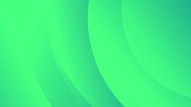 Kıvrımlı şekillere sahip minimalist yeşil gradyan animasyonu, video animasyonunu döndürmek için minimal arkaplan.
