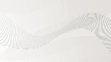 Dalgalı çizgileri olan minimalist beyaz animasyon, modern minimalist tasarım, video animasyonu için minimalist arkaplan.