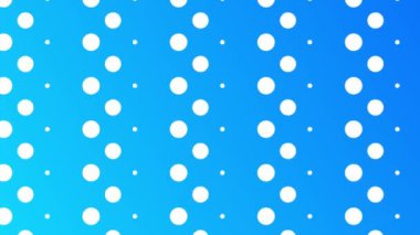 Beyaz benekli mavi gradyan, kusursuz döngü animasyonu, modern tasarımlar ve desenler için ideal..