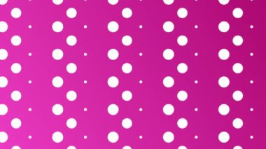 Beyaz benekli pembe gradyan, kusursuz döngü animasyonu, modern tasarımlar ve desenler için ideal..