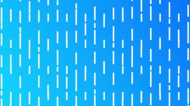 Modern tasarımlar için kusursuz döngü animasyonu, sarsıcı bir desen içinde beyaz dikey çizgileri olan mavi gradyan arkaplan.