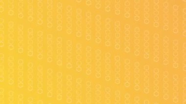 Beyaz altıgen sütunlara sahip sarı gradyan arka plan, kusursuz döngü animasyonu, modern ve teknolojik tasarımlar için mükemmel.