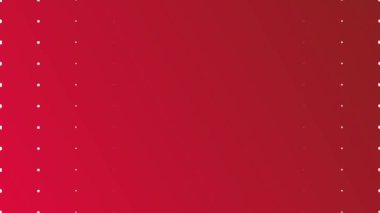 Dikey eğimli beyaz noktalar ve kareler ile kırmızı gradyan arkaplan, kusursuz döngü animasyonu.