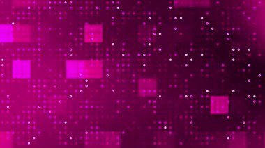 Koyu Pembe Nokta Deseni Kusursuz Arkaplan Döngüsü.