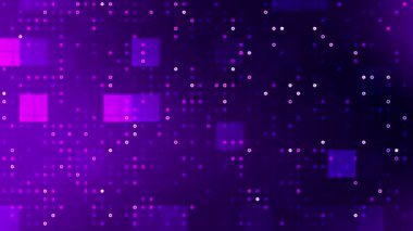 Koyu Mor Nokta Deseni Kusursuz Arkaplan Döngüsü.