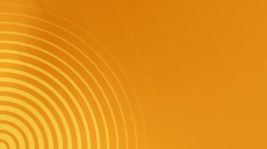 Turuncu Dairesel Çizgiler Desen Arkaplan Döngüsü.