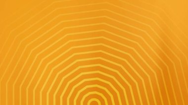 Orange Concentric Altıgen Desenli Arkaplan Döngüsü.