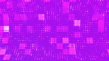 Mor Noktalı Şebeke ve Kare Arkaplan Döngüsü.