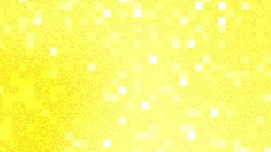 Sarı Pixelated Dijital Arkaplan Döngüsü.