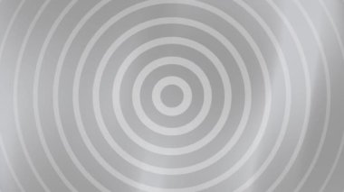 Gri Konsantrik Çemberler Soyut Arkaplan Döngüsü.