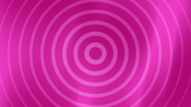 Pembe Konsantrik Çemberler Soyut Arkaplan Döngüsü.