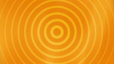 Orange Concentric Circles Soyut Arkaplan Döngüsü.