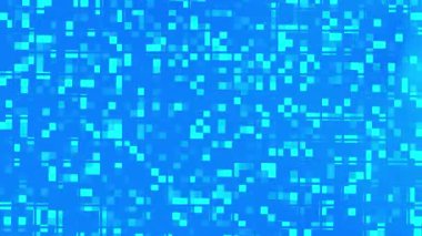 Mavi Piksel Izgara Canlandırma Arkaplan Döngüsü.